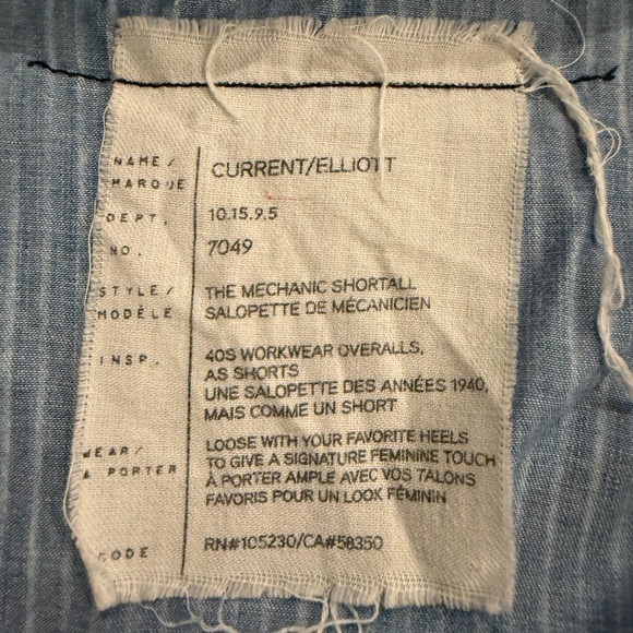 Current/Elliott Denim Button-Up Romper - Picture 8 of 9